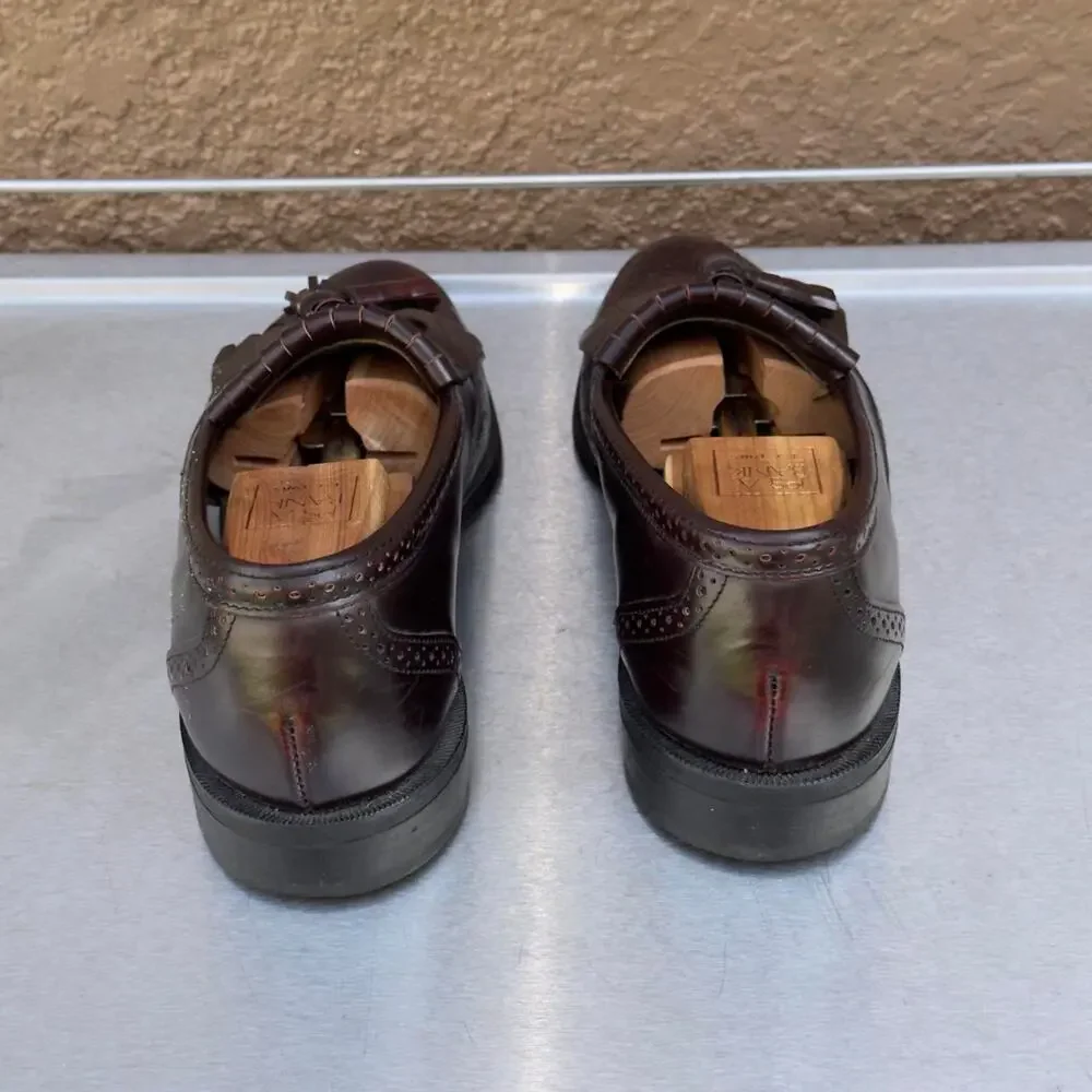 Dexter Burgundy Leather Loafers with Tassel - Size 9 1/2 M